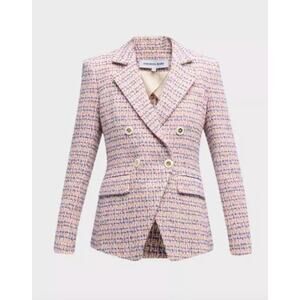 $798 Veronica Beard Taja Dickey Jacket cotton-blend tweed blazer Size 10 NEW